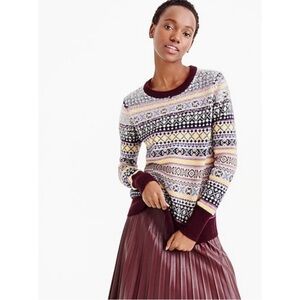 J. Crew Multicolor Patterned Sweater